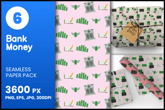 Bank Money Seamless Patterns: A Versatile Design Resource for Creatives