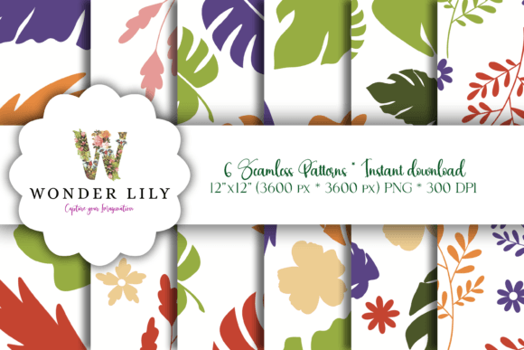 Bright Bold Spring Seamless Patterns for Creative Projects