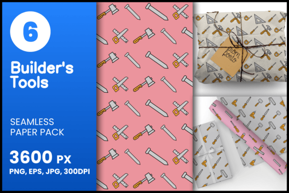 Builder’s Tools Seamless Patterns: A Creative Resource for Designers and Enthusiasts