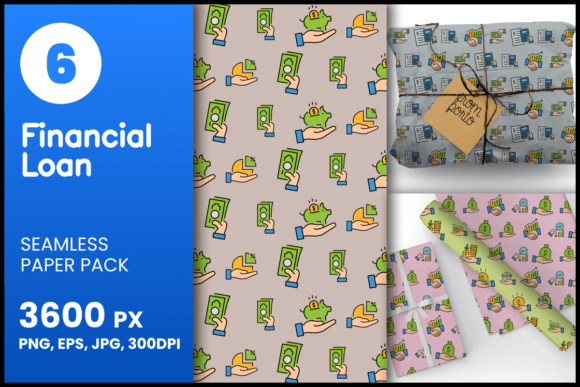 Financial Loan Seamless Patterns