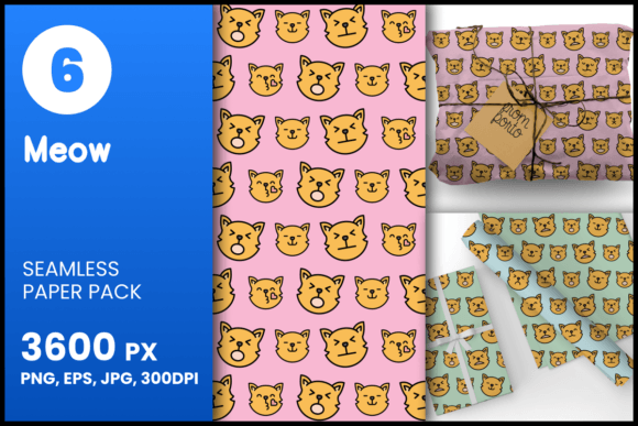 Meow Seamless Patterns: A Creative Resource for Designers and Enthusiasts