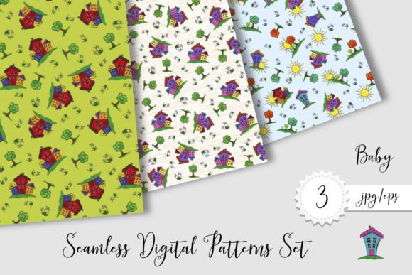 Seamless Patterns, Houses