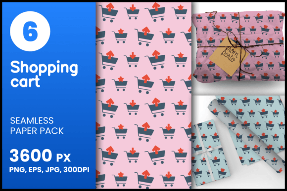 Shopping Cart Seamless Patterns: A Creative Resource for Design Enthusiasts