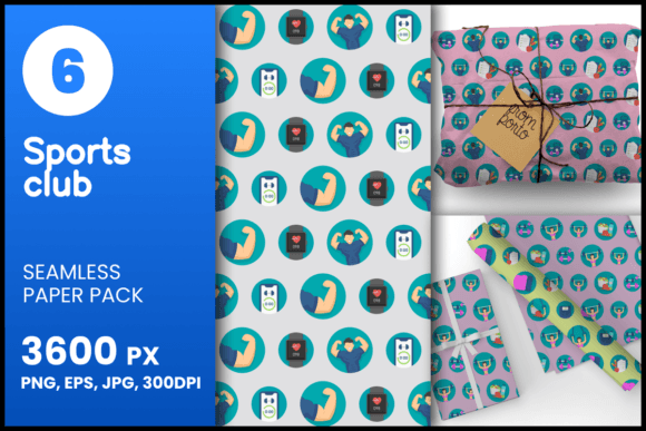 Sports Club Seamless Patterns: A Creative Resource for Designers and Enthusiasts