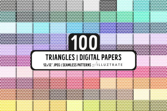 Triangle Digital Paper Patterns