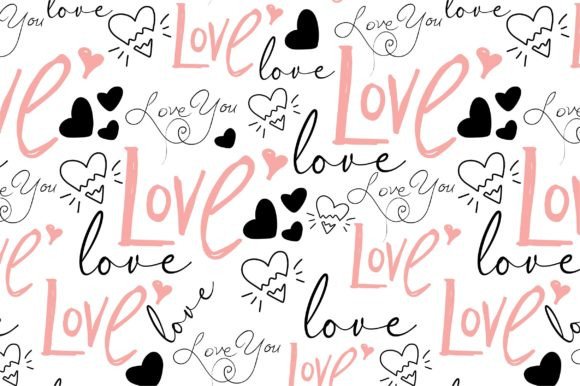 Valentines Seamless Patterns Design